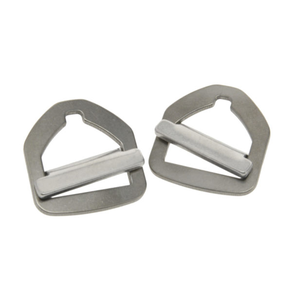 Pair of Titanium Cinch Buckles for hammock suspension from Dutchware Gear