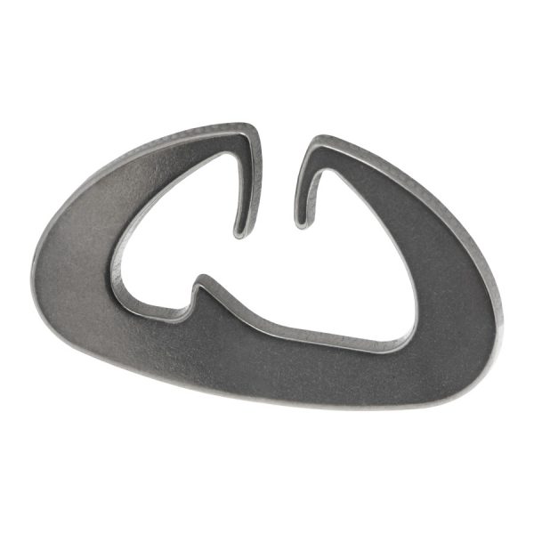 Titanium Dutch Clip used for webbing based hammock suspensions from Dutchware Gear