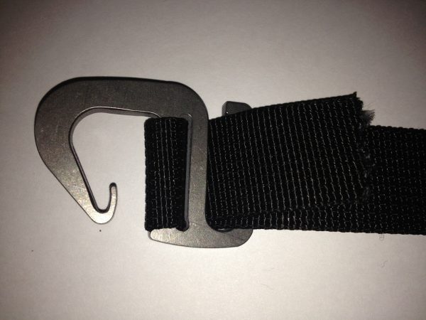 Adutchable Clip attached to strap for hammock suspension from Dutchware Gear