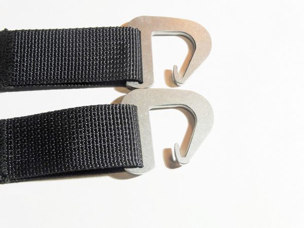 Pair of Sew On Dutch clips with straps for webbing based hammock suspensions from Dutchware Gear