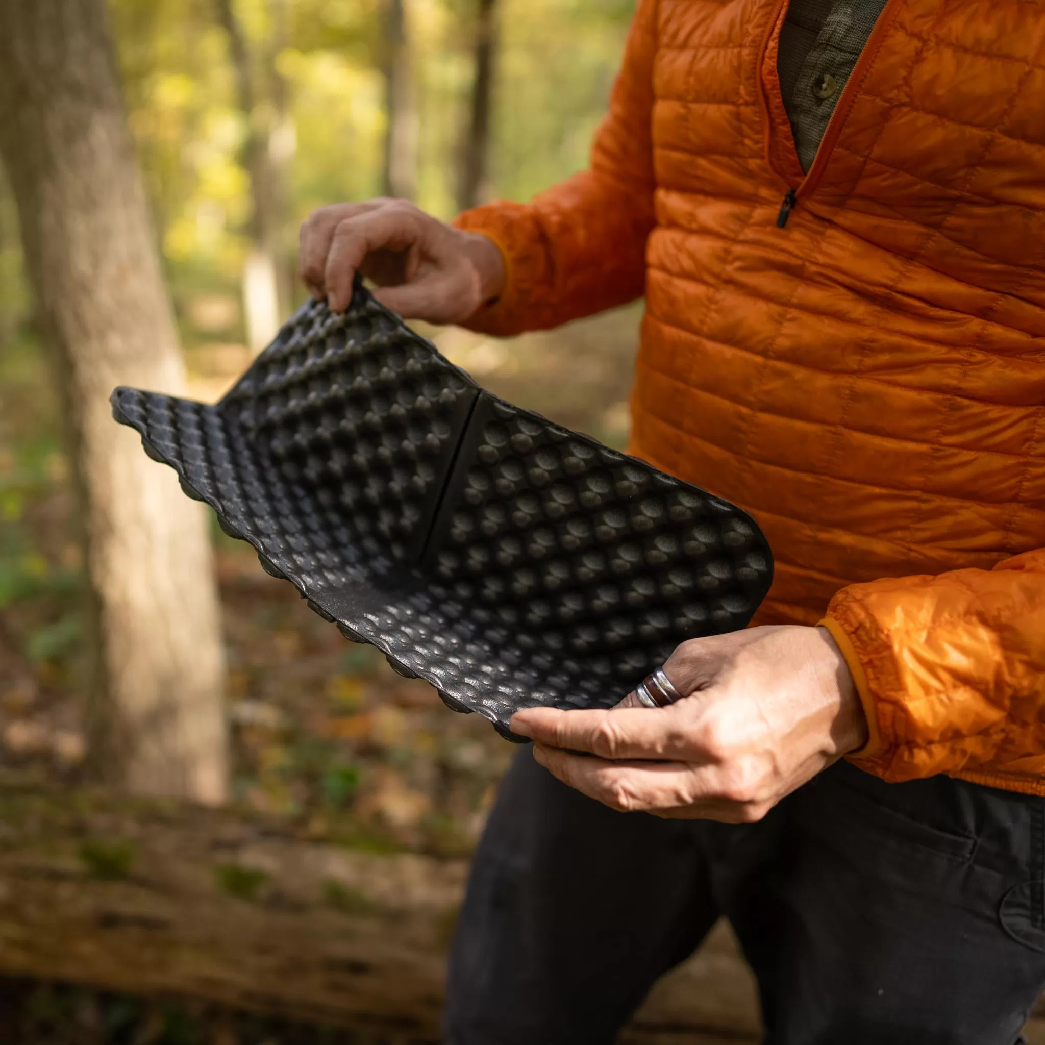 thumbnail image 2 of Folding Outdoor Camping Seat Cushion – Waterproof Travel Picnic Sitting Mat Pad, Single Size 2 of 5