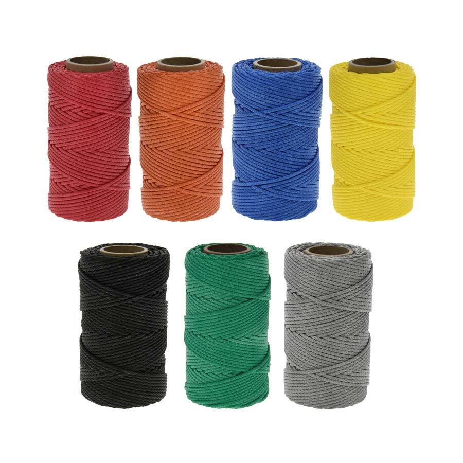 Nylon Cords: By The Spool (Roll) / 300 ft - 1/8 Braided Nylon Round Cords  