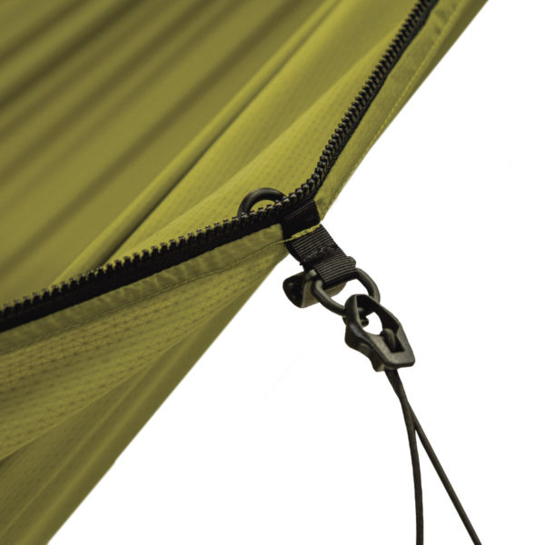 hammock tie outs close up