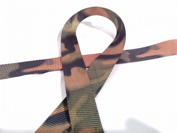 Camo Polyester Hugger strap for hammock suspension from Dutchware gear