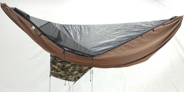Side View of Sidecar Pocket with Zip for Chameleon Hammock
