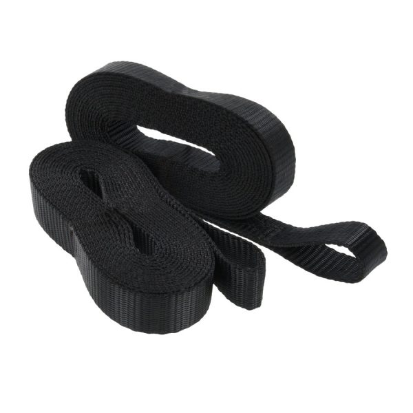 Pair of 3000 pound webbing straps for hammocking suspension from Dutchware gear