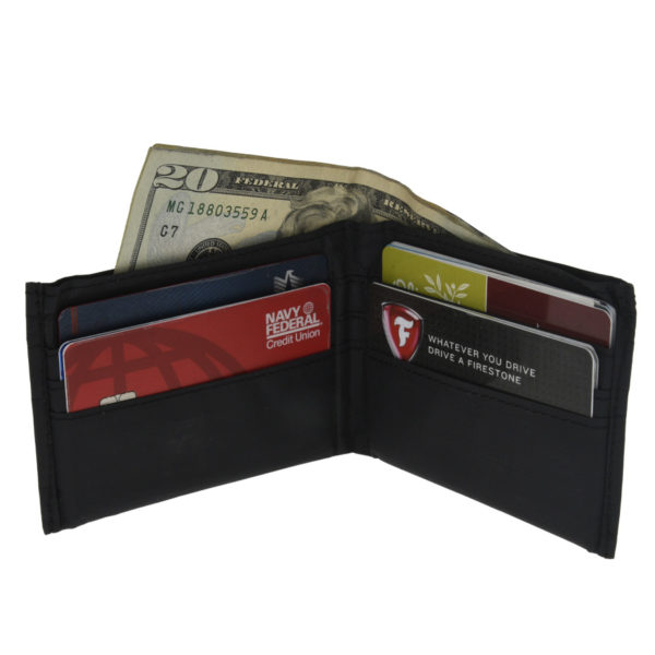 open wallet with cards and cash