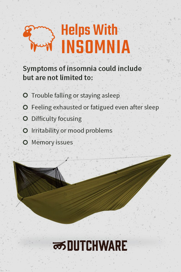 why hammocks help with insomnia