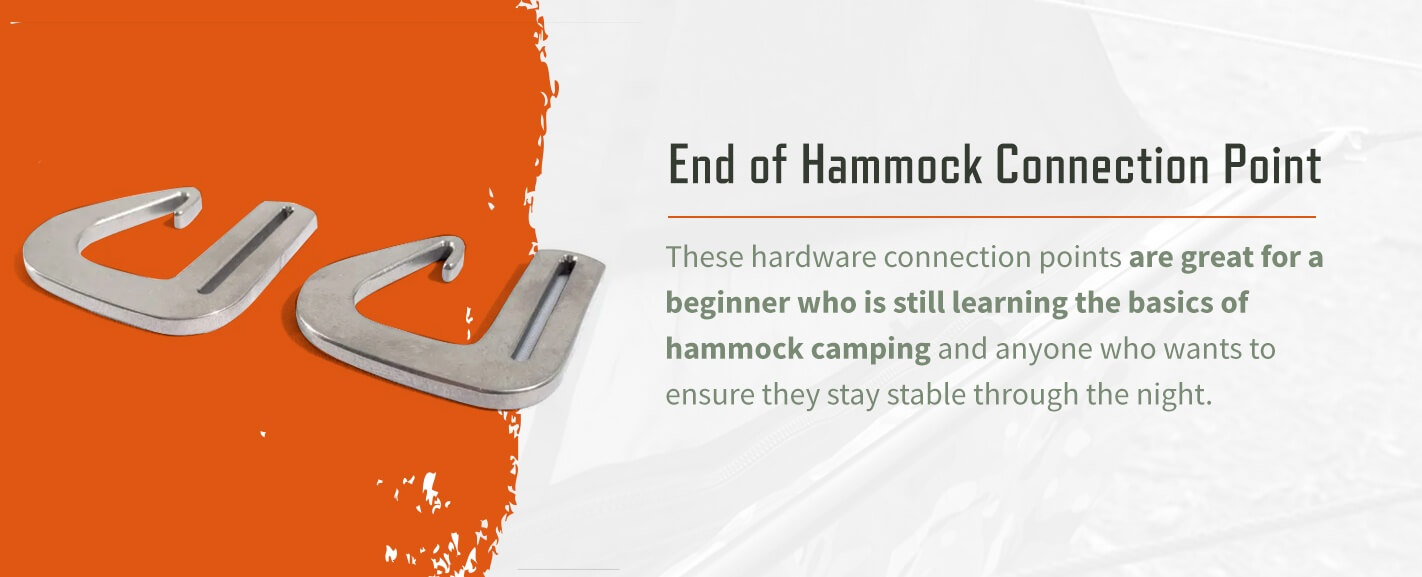 2 end of hammock connection points