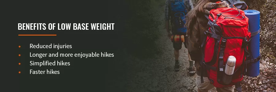 Base best sale weight backpacking