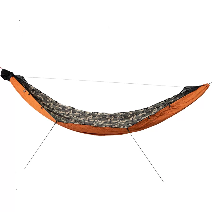 SC1000 Double Layer Chameleon Hammock - Camo & B. Orange